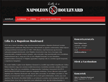 Tablet Screenshot of napoleonboulevard.com